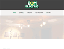Tablet Screenshot of bmelectricdl.com